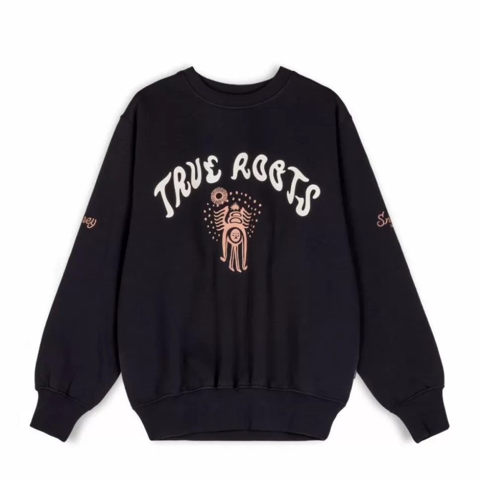 Sweatshirts*Grimey Sudadera "Snipes X True Roots" Crewneck - Black - Fall 22