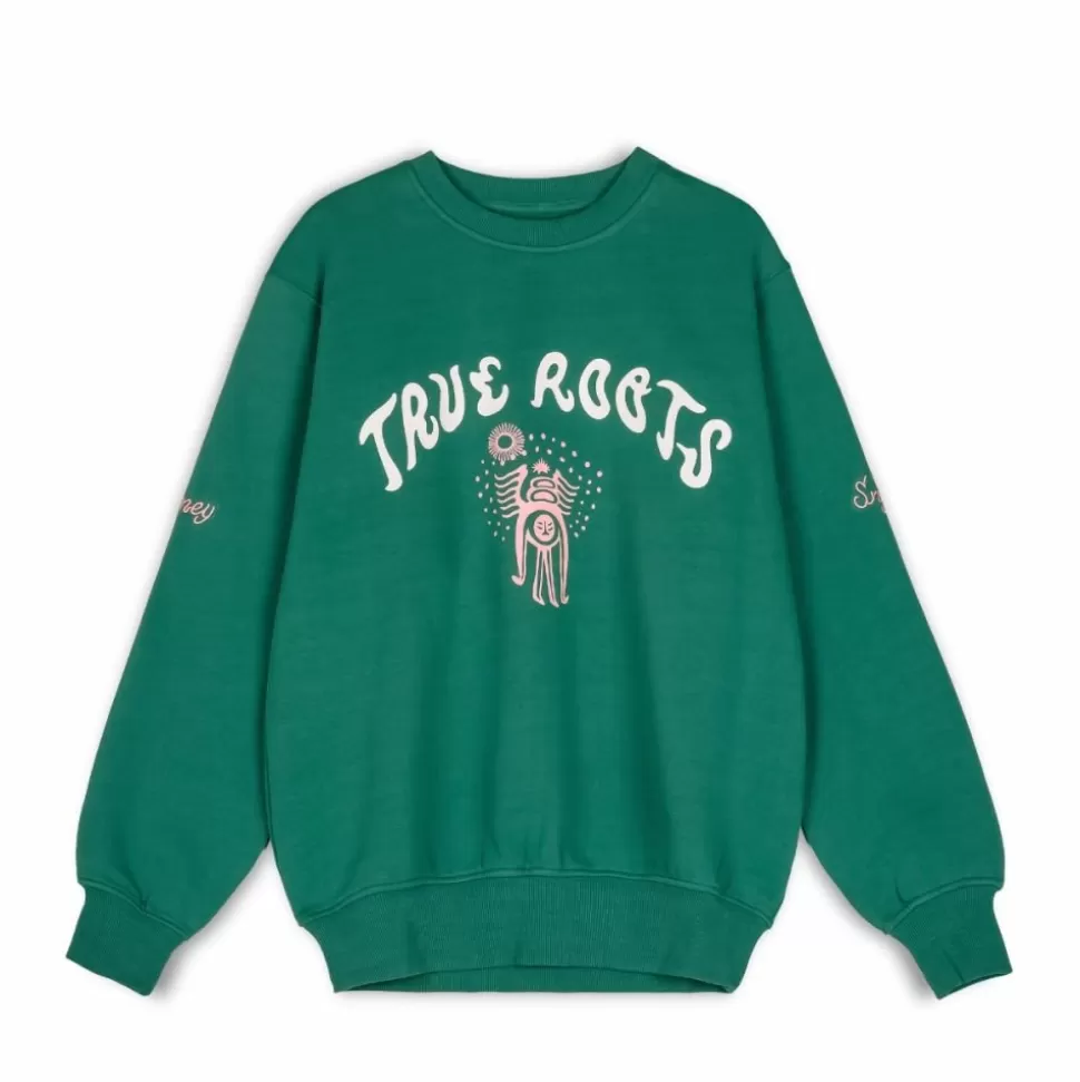 Sweatshirts*Grimey Sudadera "Snipes X True Roots" Crewneck - Green - Fall 22