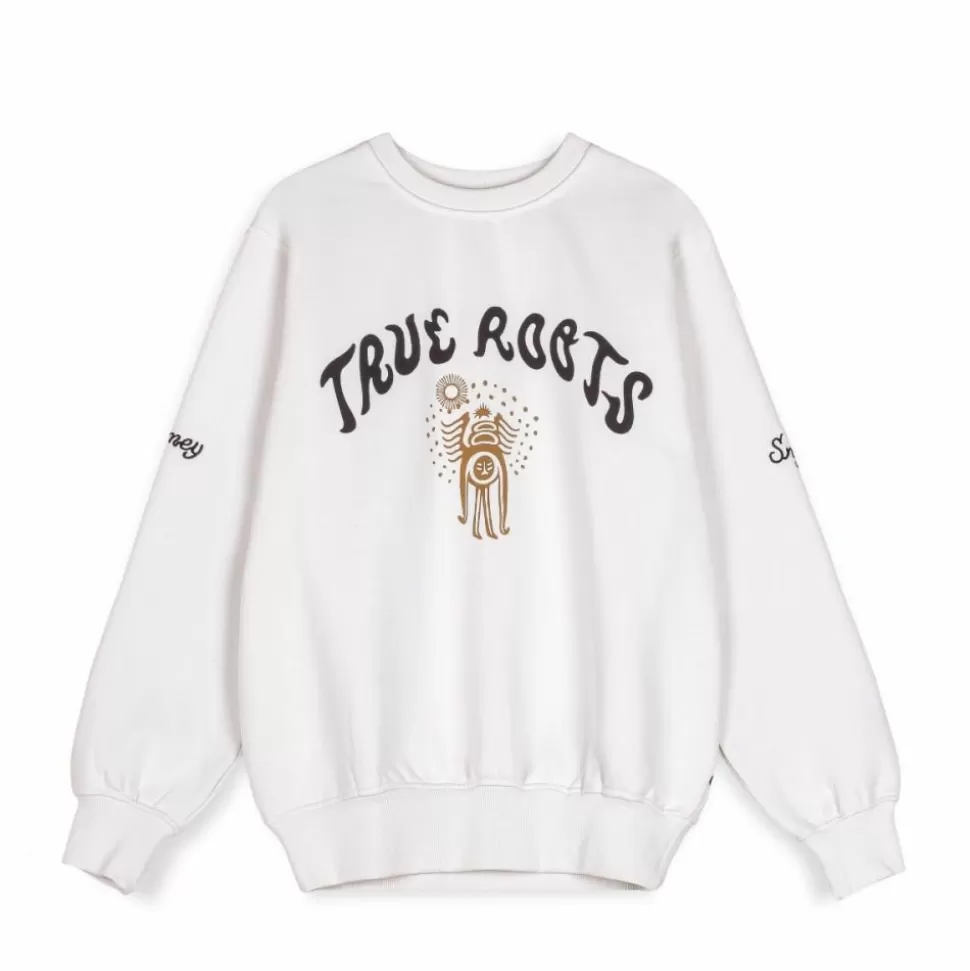 Sweatshirts*Grimey Sudadera "Snipes X True Roots" Crewneck - White - Fall 22