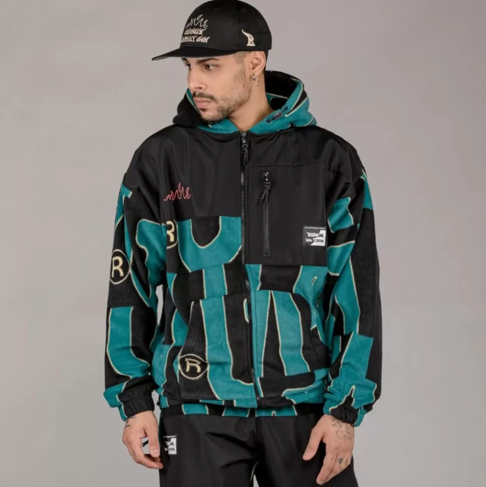 Sweatshirts*Grimey Sudadera Snow Fox All Over Polar Fleece - Blue - Winter 22