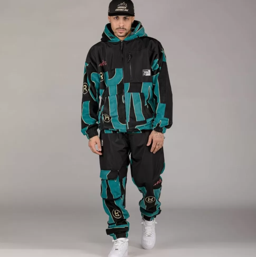 Sweatshirts*Grimey Sudadera Snow Fox All Over Polar Fleece - Blue - Winter 22