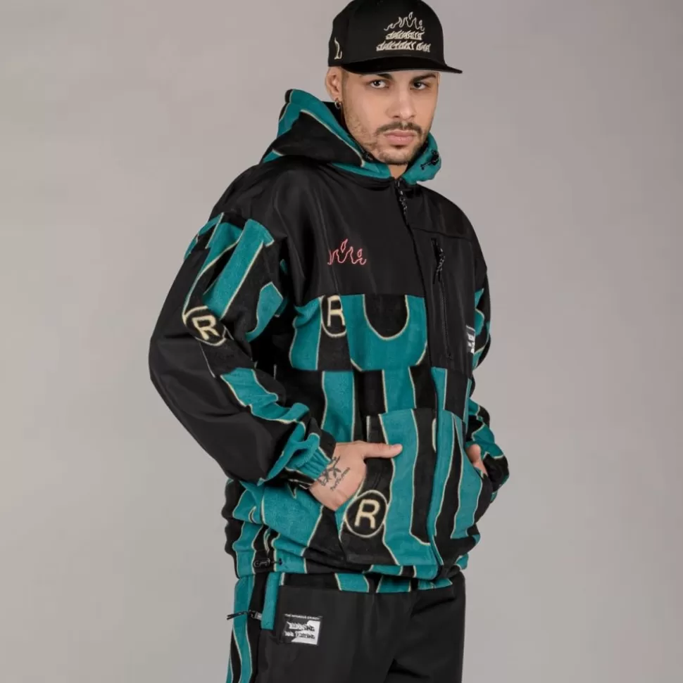 Sweatshirts*Grimey Sudadera Snow Fox All Over Polar Fleece - Blue - Winter 22