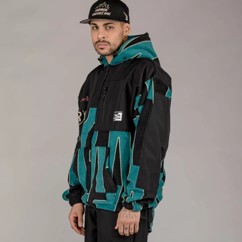 Sweatshirts*Grimey Sudadera Snow Fox All Over Polar Fleece - Blue - Winter 22