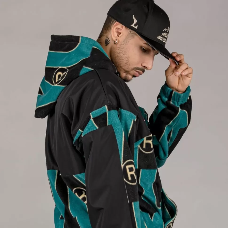 Sweatshirts*Grimey Sudadera Snow Fox All Over Polar Fleece - Blue - Winter 22
