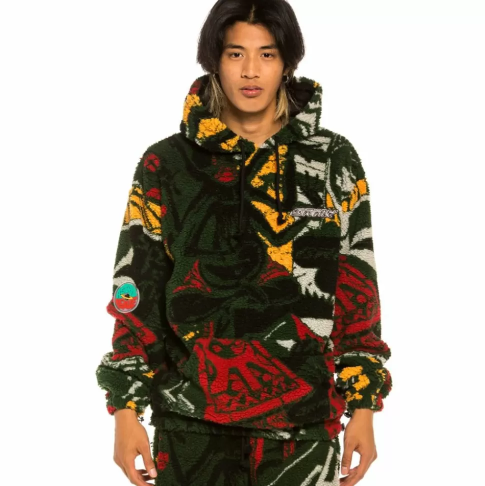 Sweatshirts*Grimey Sudadera Space Lady All Over Jacquard Sherpa - Orange - Winter 21