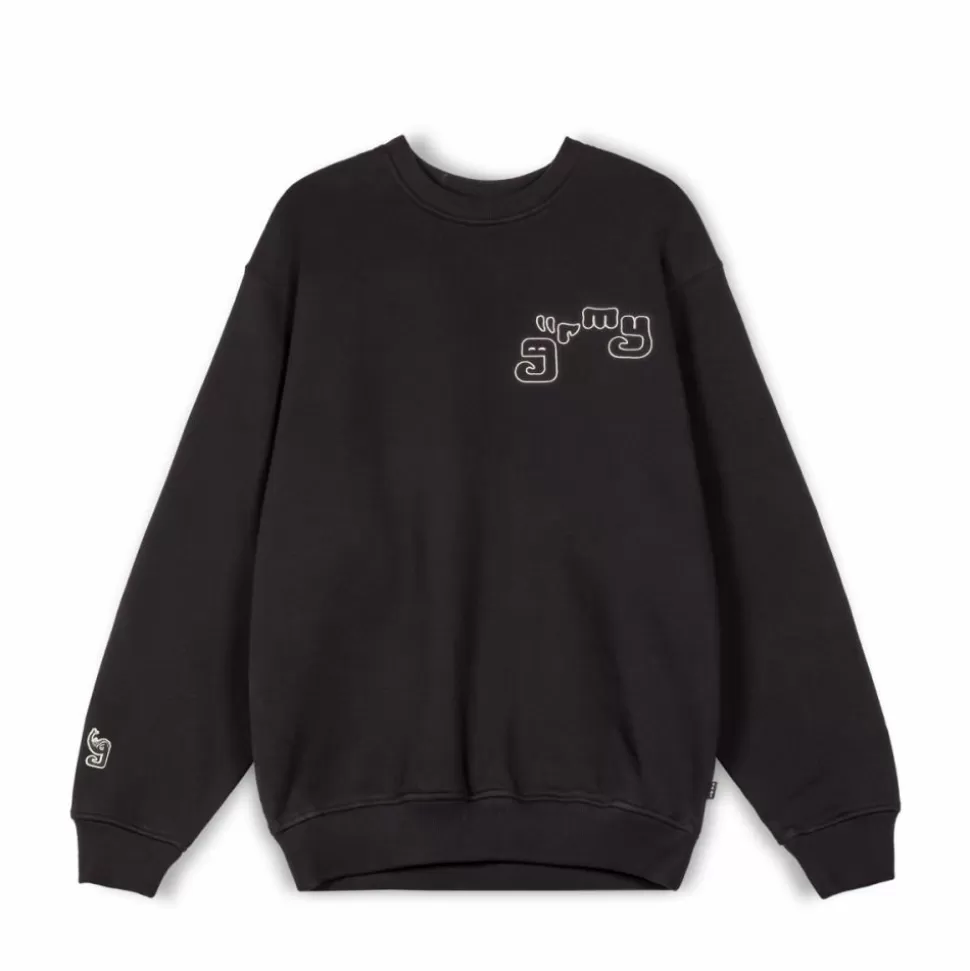 Sweatshirts*Grimey Sudadera Tusker Temple Vintage - Black - Fw23