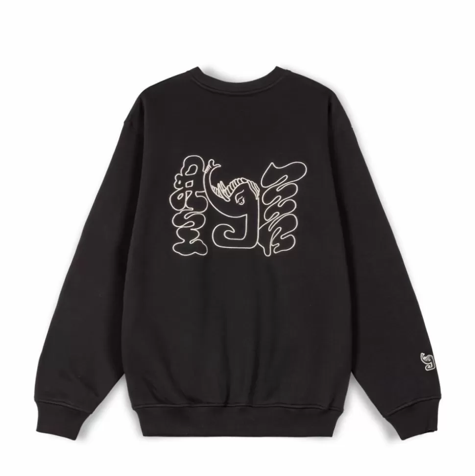 Sweatshirts*Grimey Sudadera Tusker Temple Vintage - Black - Fw23