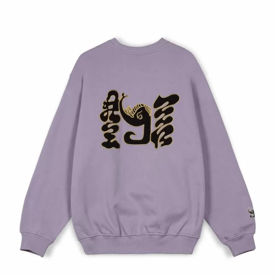 Sweatshirts*Grimey Sudadera Tusker Temple Vintage - Purple - Fw23